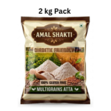 AMAL SHAKTI Multigrains Atta – 100% Gluten Free, Diabetic-Friendly Flour (2 kg Pack)