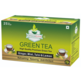 GreenLive GREEN TEA – 25 Herbal Tea Sachets | Natural Herbal